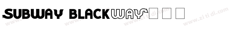 Subway Black字体转换